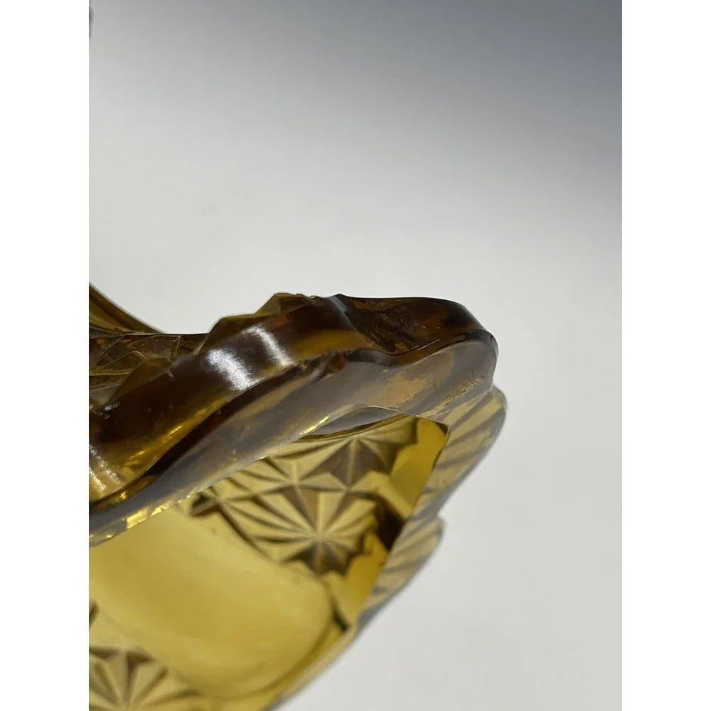 Adams & Co. No. .99 (OMN) line Compote Daisy‎ & Button Bowl Glass Antique 1880's